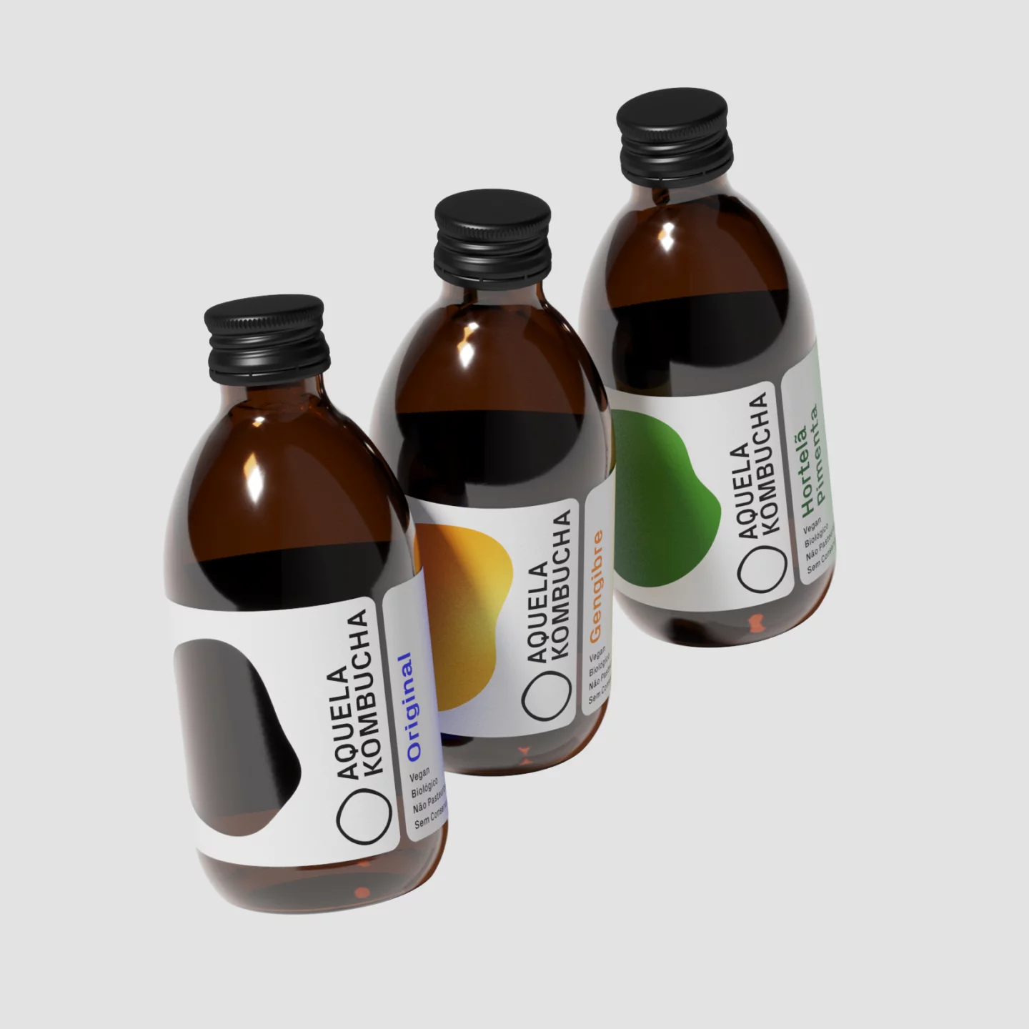 Aquela Kombucha Pack Clássicos Garrafa 0